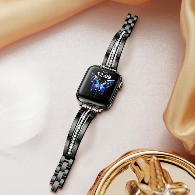 Detalle de V-MORO metal strap for Apple Watch 38mm