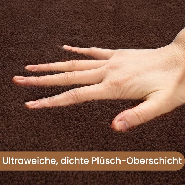 Detalle de Sour Lemon Teppich Wohnzimmer 200x300 cm – waschbarer Kurzflor Kinderteppich mit rutschfester Unterseite