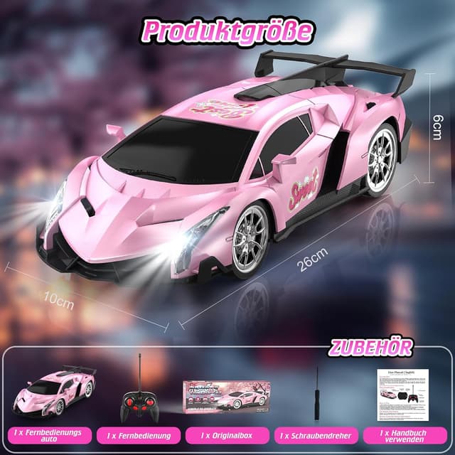 Thumbnail 5 de Ferngesteuertes Auto Mädchen 1:18 pink