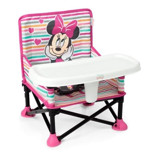 Detalle de Bright Starts Pop 'N Sit Minnie Mouse, asiento portátil para bebé