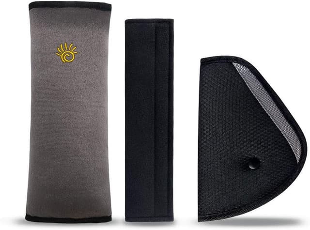 Detalle de URAQT 3 pz imbottiture per cintura di sicurezza auto, cuscino cintura grigio per adulti e bambini