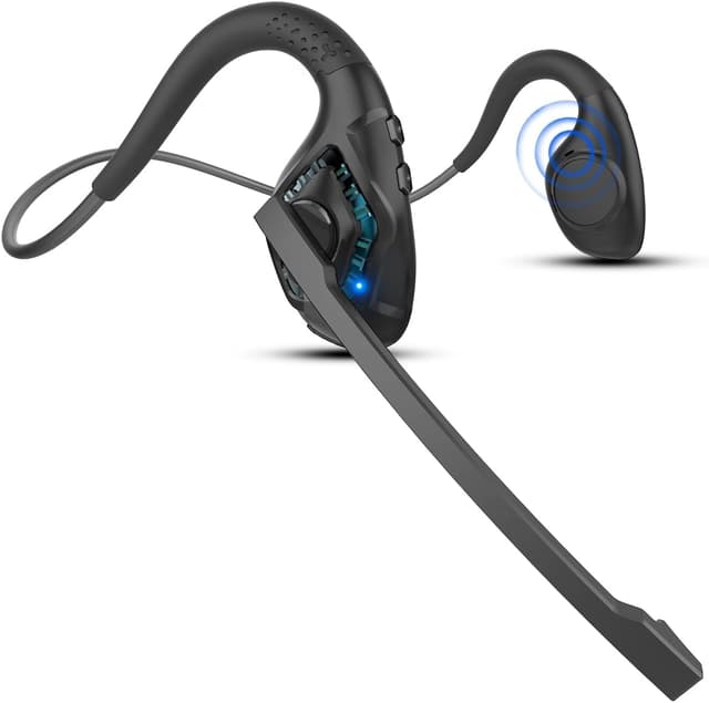 Detalle de iDIGMALL Bluetooth 5.3 open-ear headset with microphone (10H battery, noise-cancelling mic)