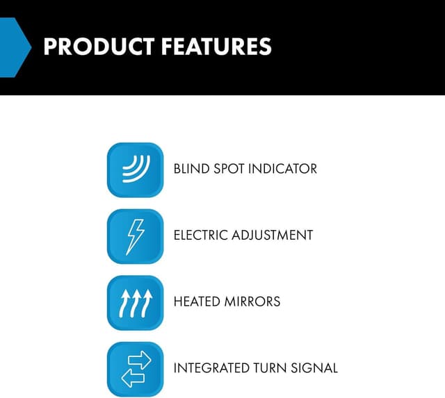 Thumbnail 2 de TRQ Side Mirror Set for 2018-2019 Sonata