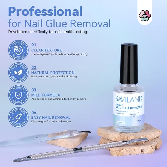 Detalle 2 de Saviland Nagelkleberentferner-Set