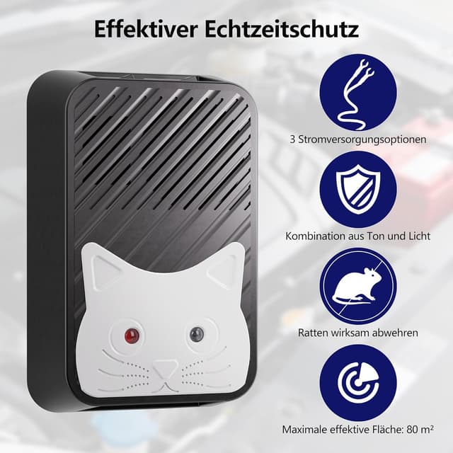 Detalle 2 de ROTTOGOON Marderschreck Auto mit Blitzlicht