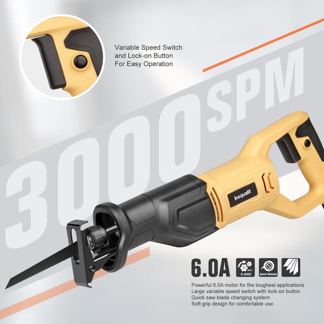 Detalle 2 de Inequalit Seghetto alternativo 710W, taglio 115 mm đź›