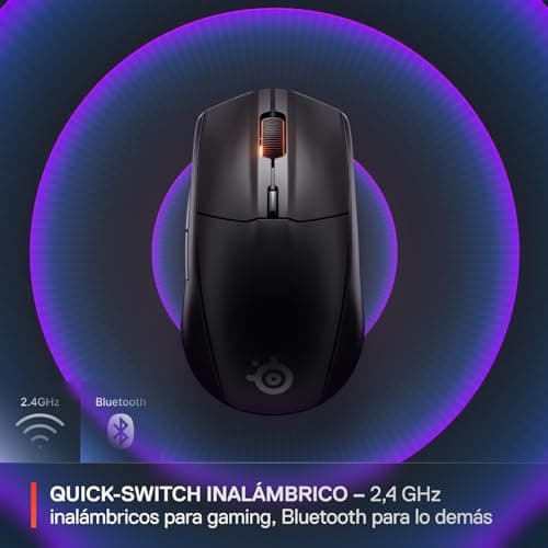 Detalle de SteelSeries Rival 3 Wireless Gen 2 ratón gaming 18.000 dpi 🖱