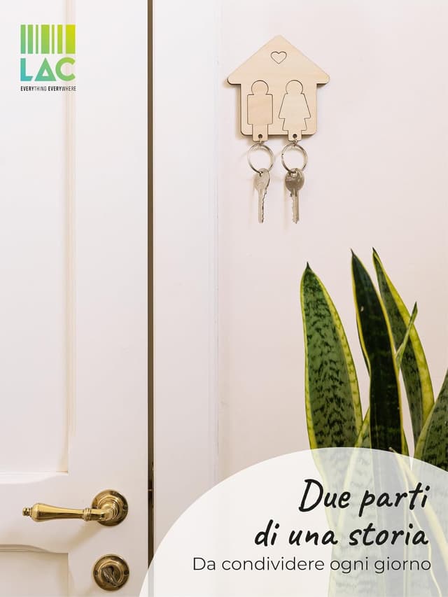 Detalle 2 de LAC EVERYTHING EVERYWHERE Portachiavi Coppia 10×10 🔑