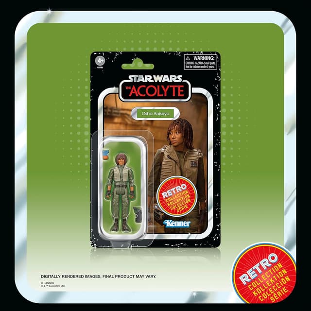 Detalle 2 de Star Wars Retro Collection The Acolyte 6 figurines 9,5 cm