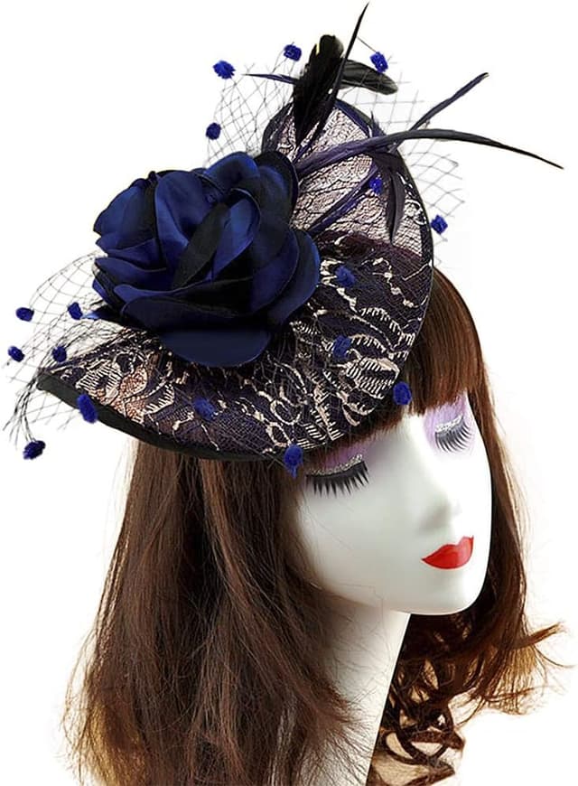 Detalle 2 de Tinayaue Chapeau Bibi Mariage Voile Élégant