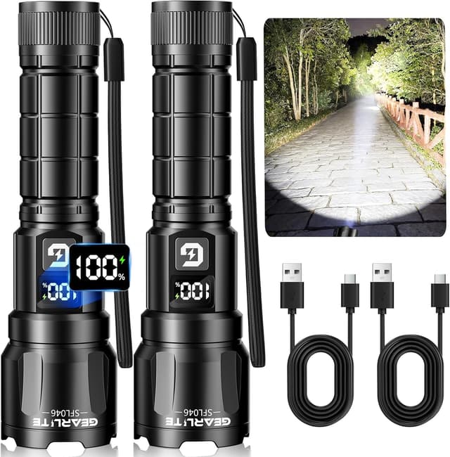 Detalle de GEARLITE LED Taschenlampe 6000 Lumen 🔦