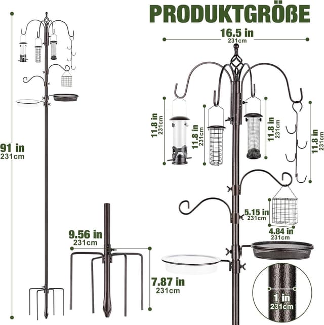 Detalle 2 de Urban Deco Wild Bird Feeding Station Kit