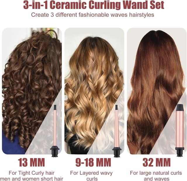 Detalle 2 de ORCLEENA Curling Wand 3-in-1 32mm