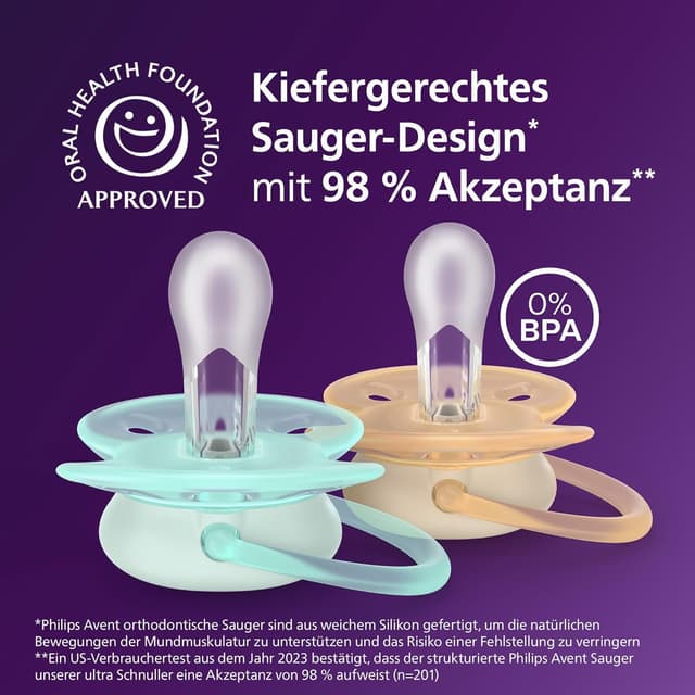 Thumbnail 2 de Philips Avent ultra soft Schnuller 0–6 Monate
