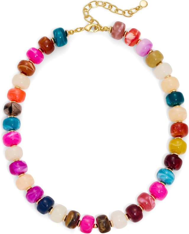 Detalle de LILIE&WHITE Resin Chunky Beaded Necklace (Handmade Statement Jewelry)