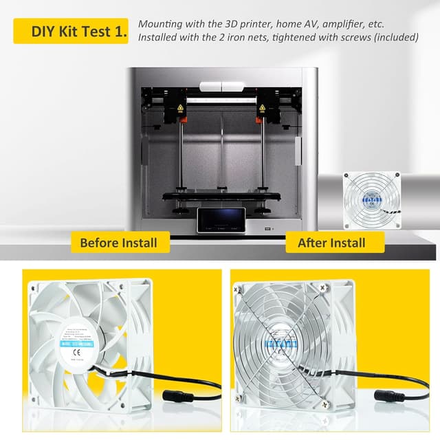 Detalle de DC12V Rohrventilator (Axiallüfter) mit 0–100% PWM-Regler, passend für ⌀100 mm Schlauch