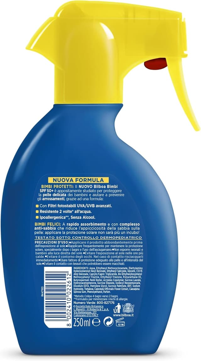 Detalle 2 de 2 crèmes solaires Bilboa Bimbi SPF 50+ Très haute protection – 250 ml