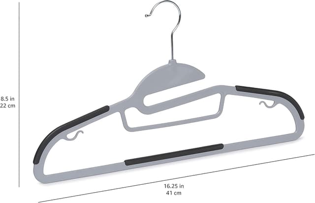 Thumbnail 6 de Amazon Basics Perchas de plástico antideslizantes, 50 unidades