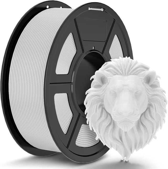 Detalle de TECBEARS PLA Filament 1,75 mm in Weiß (1 kg) – präziser FDM-3D-Druck mit Vakuumverpackung