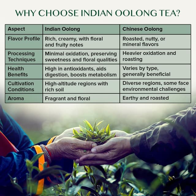 Detalle de VAHDAM Oolong di Alta Montagna sfuso (Darjeeling) 340 g | foglie intere