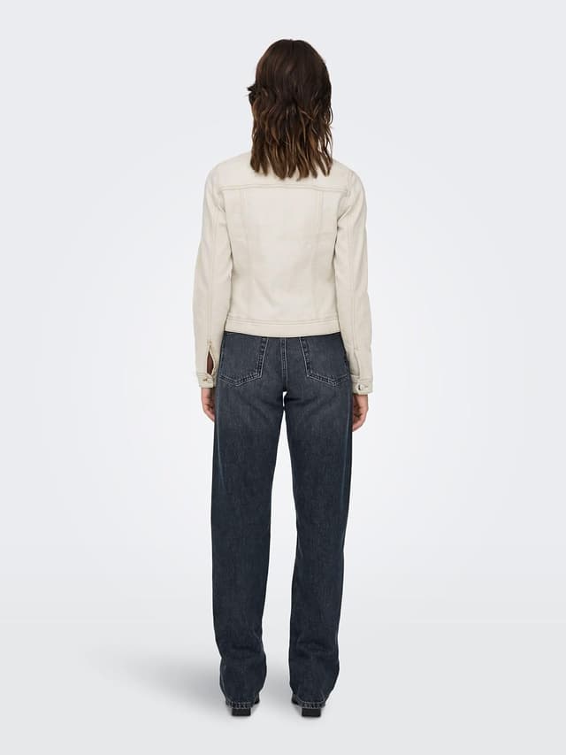 Detalle de ONLY Female Jeansjacke ONLWONDER Jeansjacke (Langarm) für einen lässigen Denim-Look