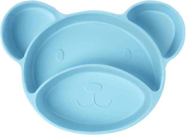 Detalle de Vicloon Baby Teller mit Saugnäpfen aus Silikon – rutschfestes Baby-Tischset für Kleinkinder