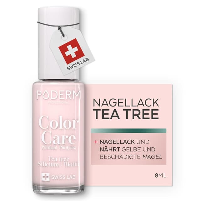 Detalle de PODERM Teebaum Nagellack Color Care 8 ml