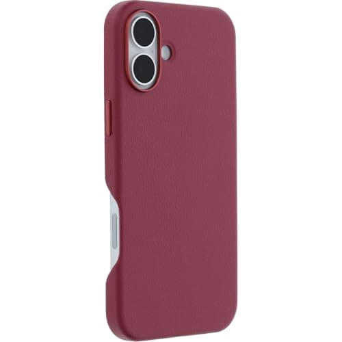 Detalle 2 de Otterbox Symmetry Series Cactus Leather MagSafe iPhone 16 Plus 📱 Protector Anticaídas Rojo
