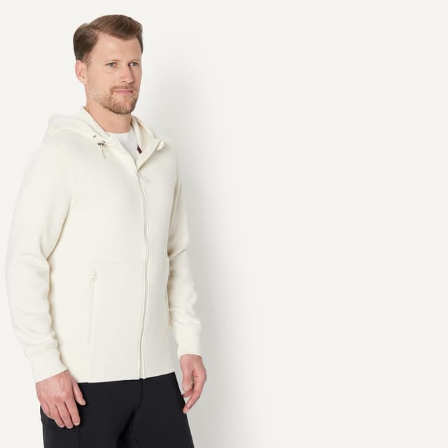 Detalle de Amazon Essentials Men’s Athletic Relaxed Fit Full-Zip Lounge Hoodie (Active Sweat)