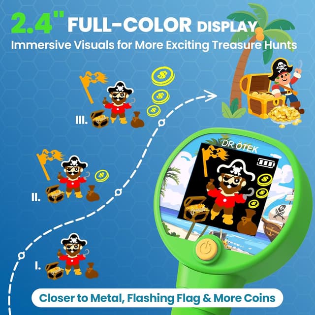 Detalle 2 de DR.ÖTEK Kids Metal Detector 6.7" Coil