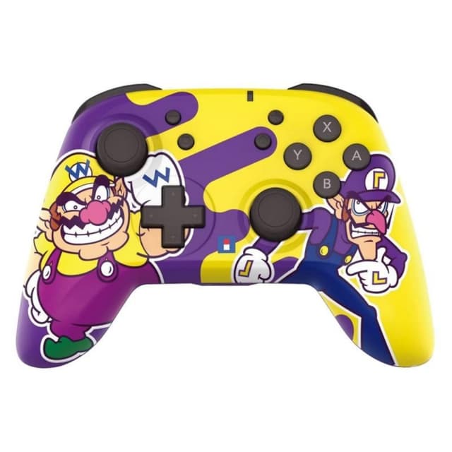 Detalle de Hori Horipad Wario y Waluigi inalámbrico personalizable para Switch