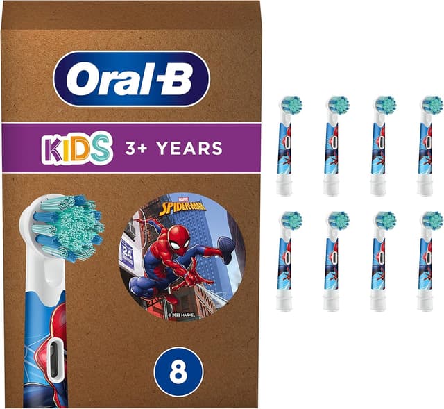 Detalle de Oral-B Pro Kids Spiderman Aufsteckbürsten 8 Stück