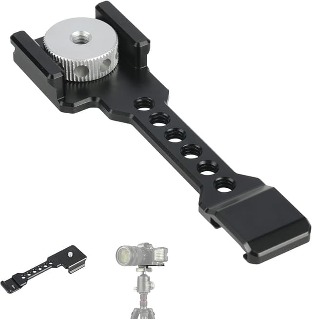 Detalle de NICEYRIG Arca Swiss Quick Release Clamp with Cold Shoe Extension Bar (aluminium alloy) – 433