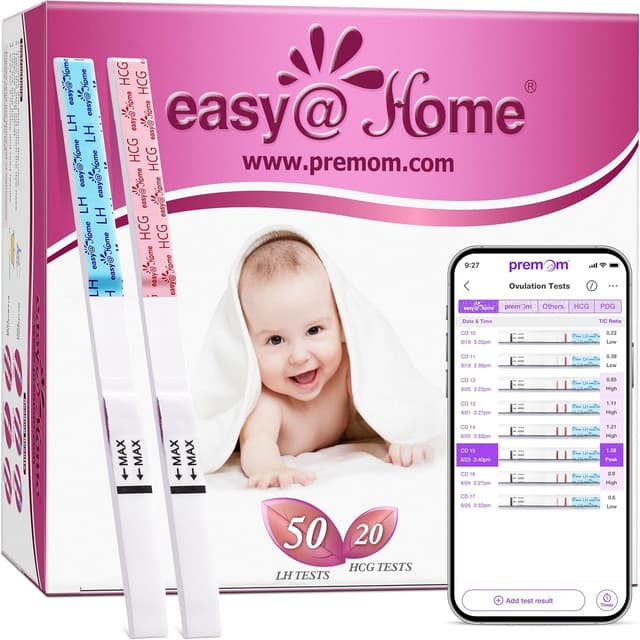 Imagen de Easy@Home Ovulation and Pregnancy Test Kit 70-pack 🧪 en OfertitasTOP