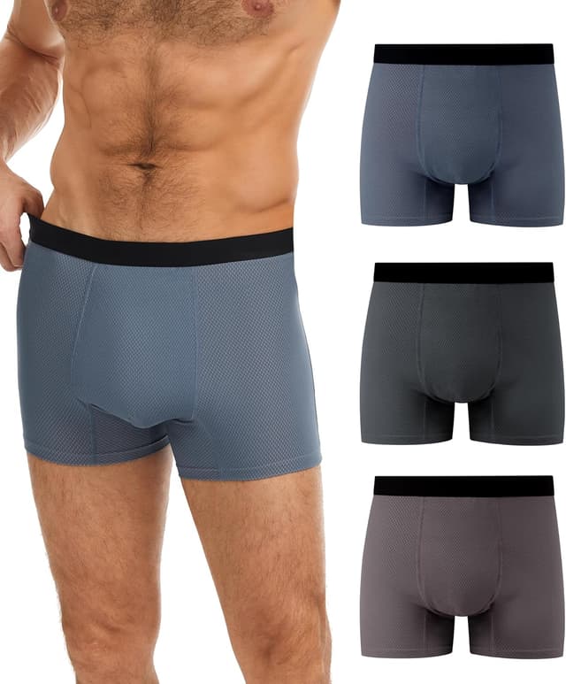 Detalle de Men’s incontinence boxer briefs, 3 pack