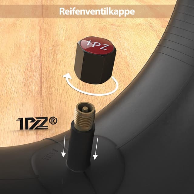 Detalle de Schlauch 15x6.00-6 mit geradem Ventilschaft (Ersatz für Rasenmäher, Handwagen & Co.)