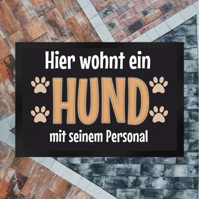 Thumbnail 5 de trendaffe Fußmatte Hier wohnt EIN Hund 60x40 cm