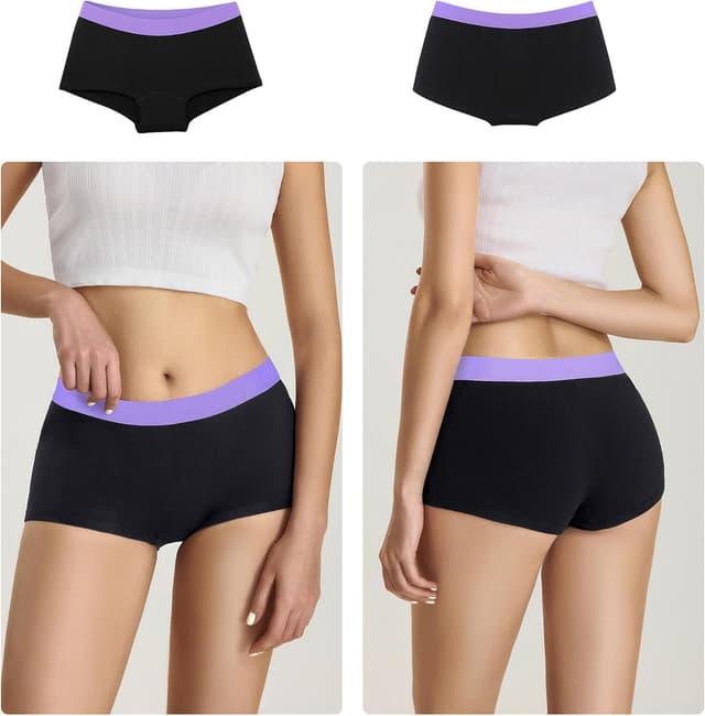 Detalle de Libella Damen Panties im 6er Pack – Hipsters/Boxershorts aus Baumwolle mit soft-dehnbarem Bund (3429)