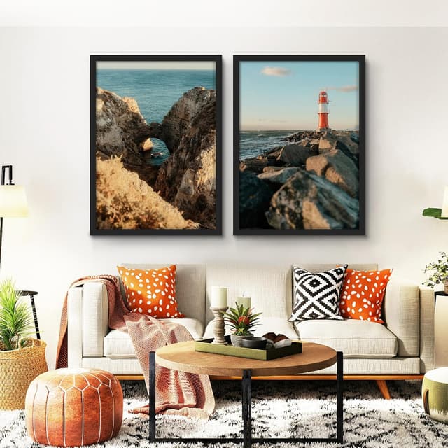 Thumbnail 5 de QPQIYIY Bilderrahmen 50x70 cm 3er Set Schwarz