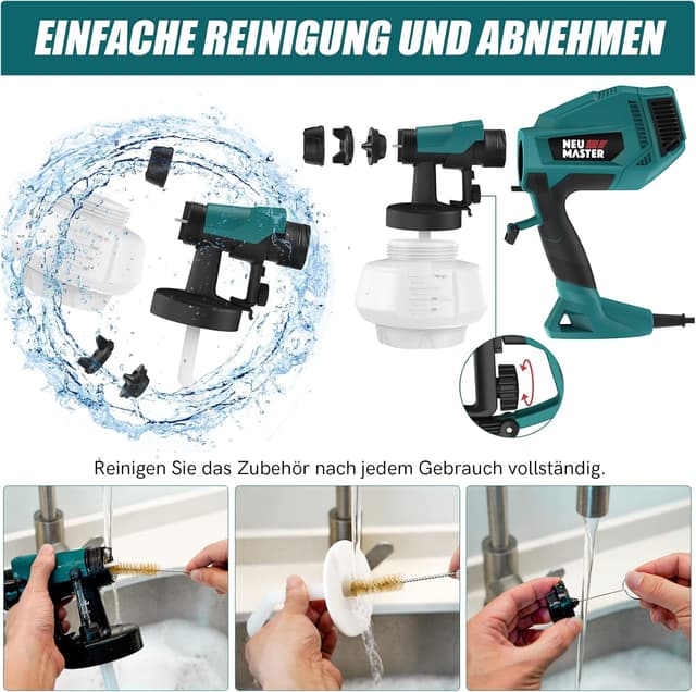 Detalle 1 de NEU MASTER Farbsprühsystem 1200 ml HVLP