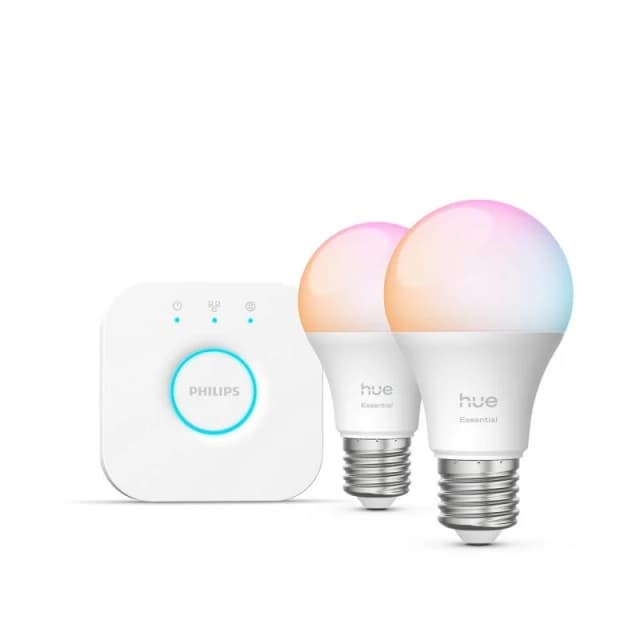Detalle de Philips Hue kit de iluminación inteligente E27 Bluetooth multicolor (2 bombillas) 929004235409