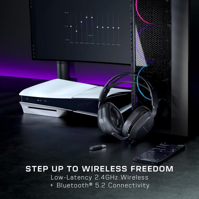 Detalle 2 de Turtle Beach Stealth 500 Nero PlayStation cuffie wireless con batteria fino a 40 ore e Bluetooth 5.2