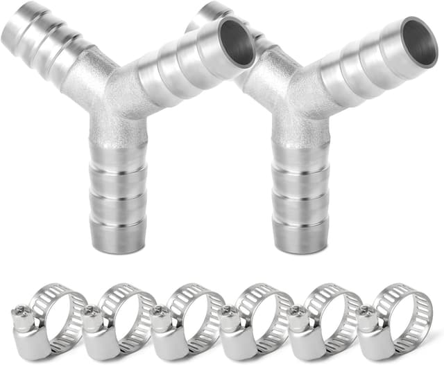 Imagen de ERGAOBOY 12 mm 3‑Way Stainless Hose Connector en OfertitasTOP