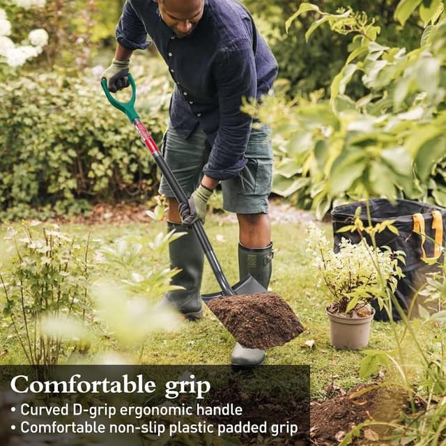 Thumbnail 2 de HYCHIKA Pala de Jardinería Circular con Mango Curvado 🌱