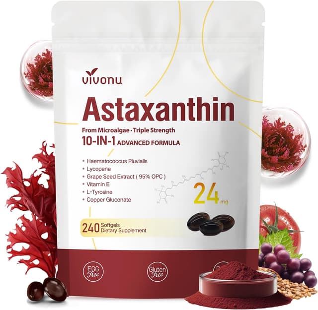 Detalle de Astaxanthin 24 mg von VivoNu, 240 Kapseln