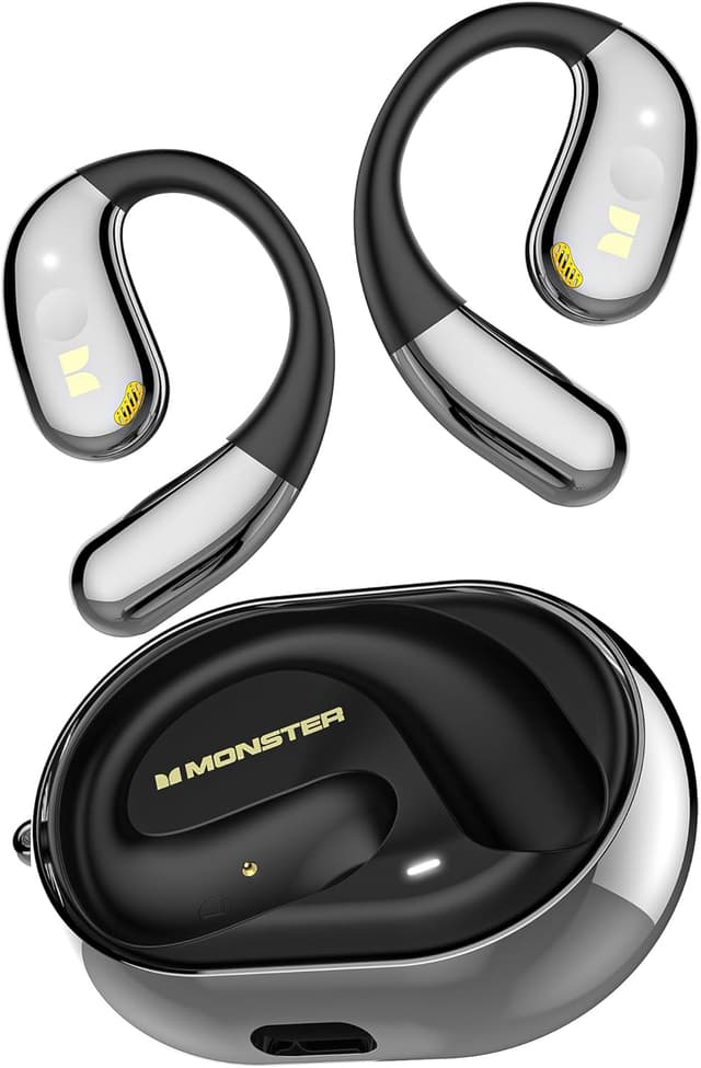 Detalle de Monster Open Ear AC360 Bluetooth 6.0 Wireless Earphone (Open-Ear) with Lanyard, Touch Control, IPX5