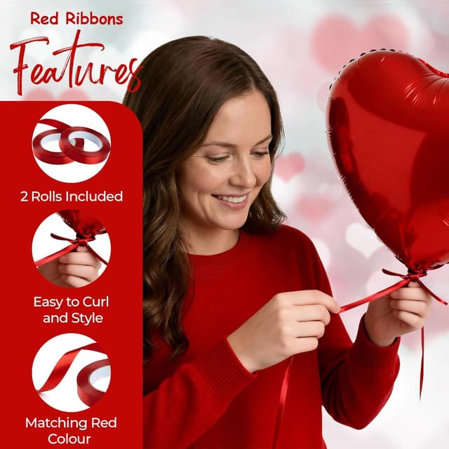 Thumbnail 5 de Valentines decoration set, 1000 fake rose petals