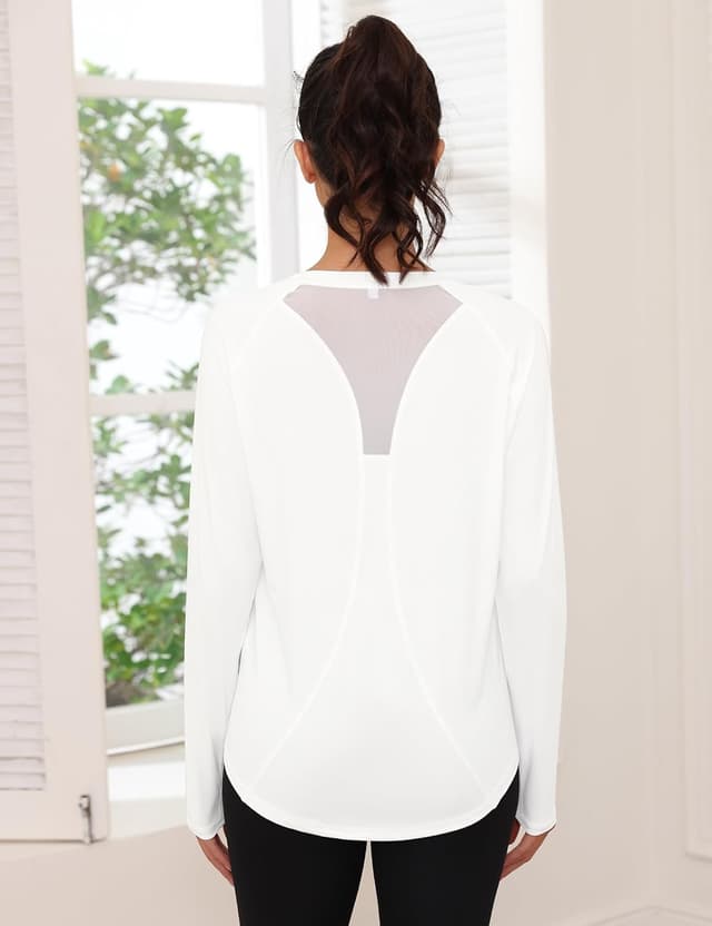 Detalle de Gyabnw T-shirt sport femme à manches longues et col rond anti UV