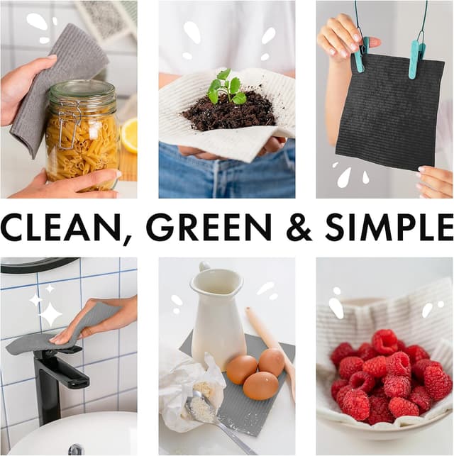 Thumbnail 1 de SUPERSCANDI Paños de Cocina Reutilizables 🌱 10 Piezas