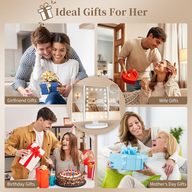 Thumbnail 4 de HUONUL Makeup Mirror 10X Magnification ๐